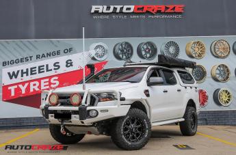 FORD RANGER MO970 SATIN BLACK MILLED ACCENTS
